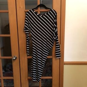 BCBGMaxAzria Hilda Asymmetrical Dress (size XXS)
